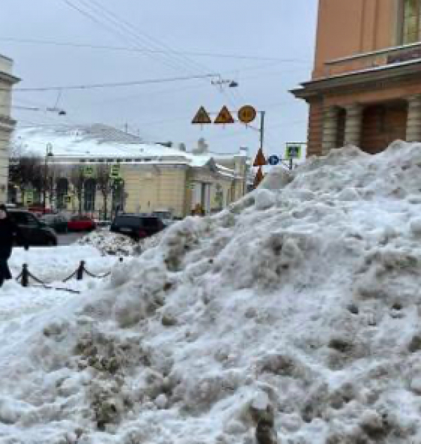 "Снежный коллапс": петербуржцы  вновь пожаловались депутату Рассудову на январские сугробы
